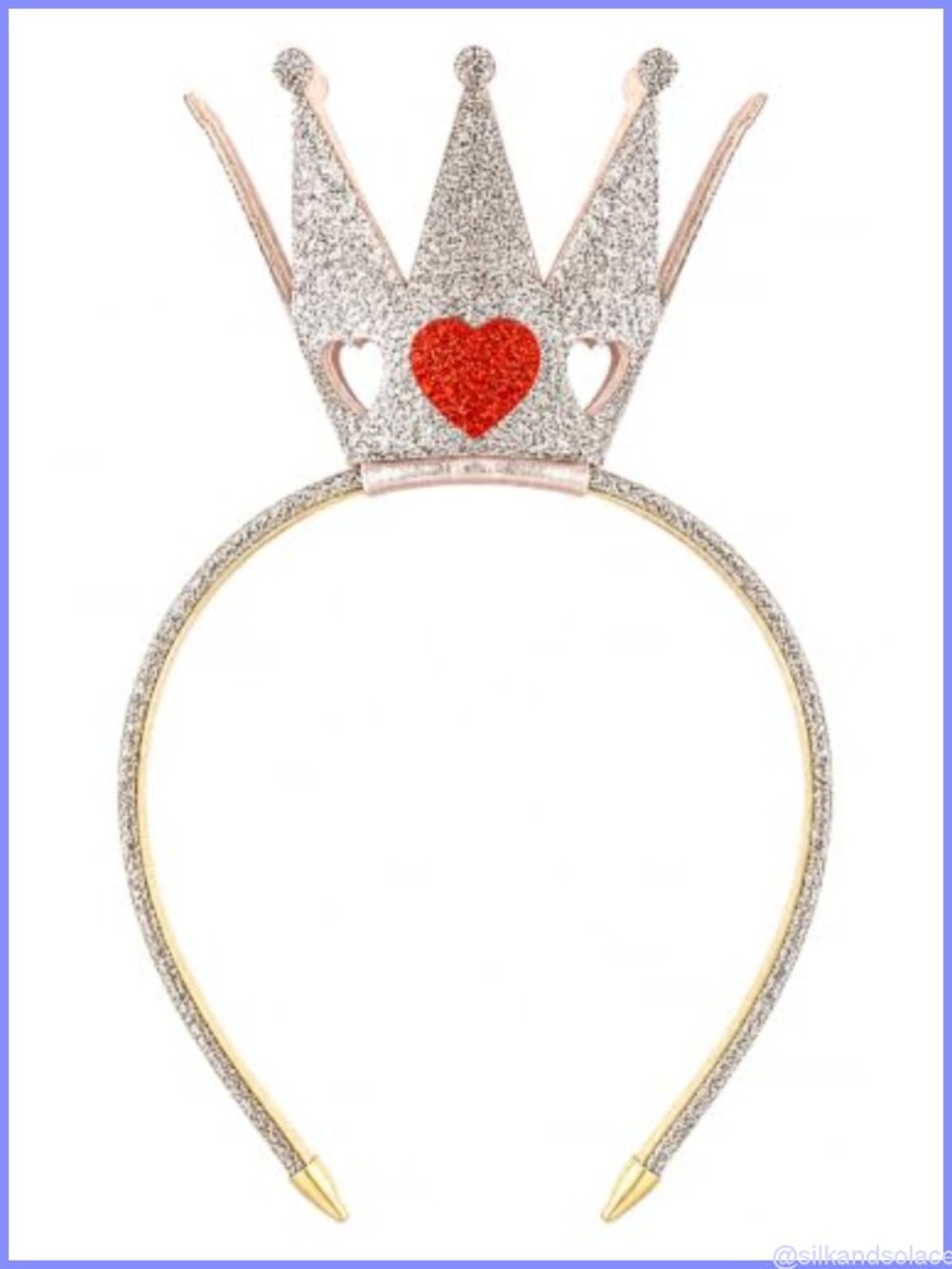Queen of Hearts Crown Headband Gold Tiny Crown Women Costume Headwear